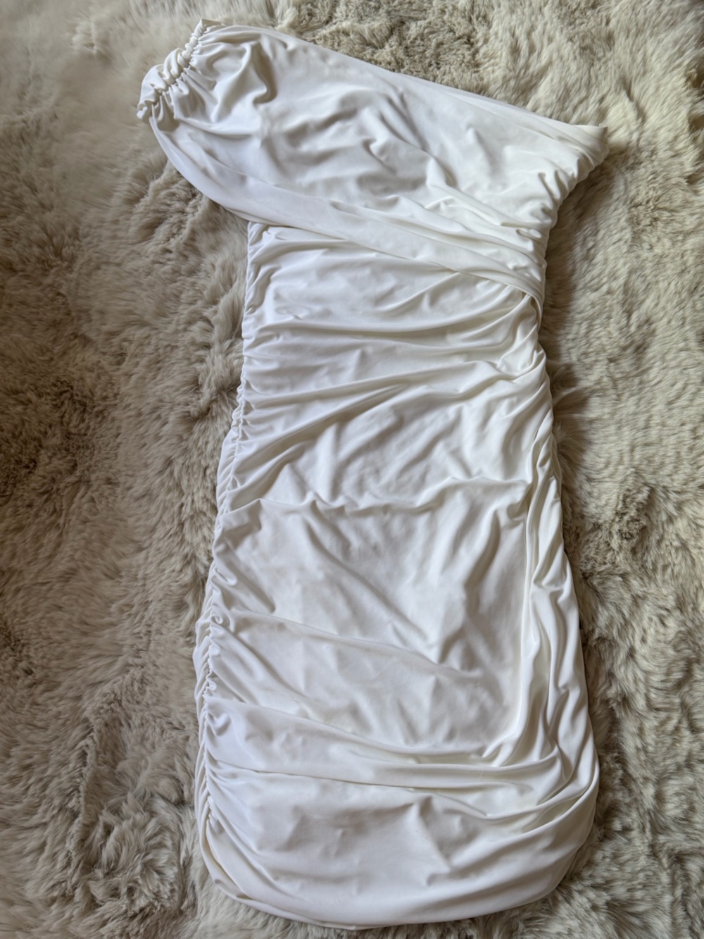 Aqua White Dress